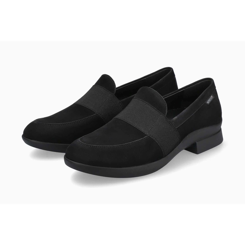 Mephisto Soriane Loafer Women 9.5 Black Suede Leather Slip On Comfort Minimalist